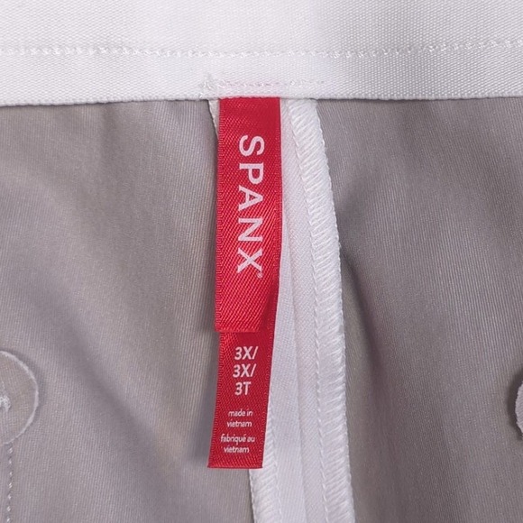 SPANX New Women's 3X Classic White Stretch Pull-on‎ Kick Flare Crop Pants 20373R - Picture 2 of 13